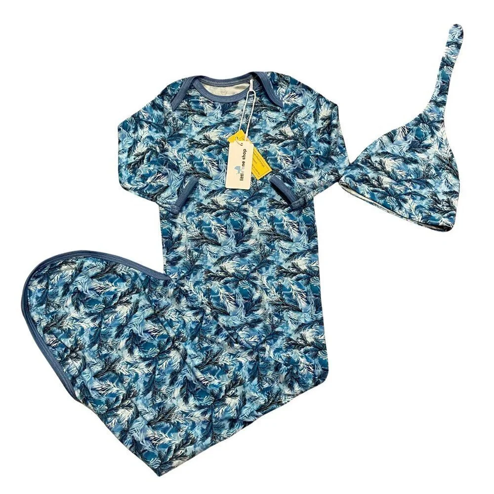 Little One Shop Baby Boy's Winter Frost Sleep Gown & Hat - New!